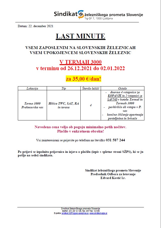 Last minute Terme 3000